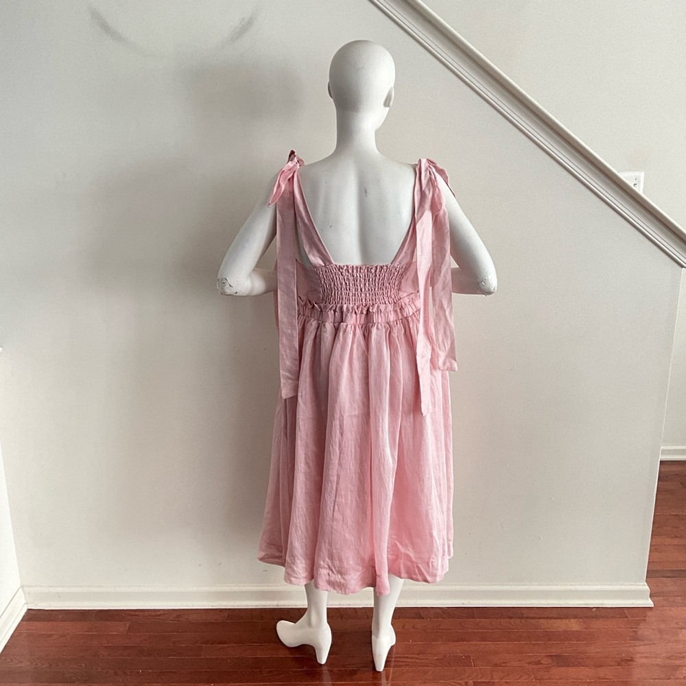 Eloquii X Melissa Mercedes Elegant Midi Dress Pink 16 - Picture 4 of 12